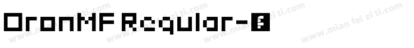 OronMF Regular字体转换